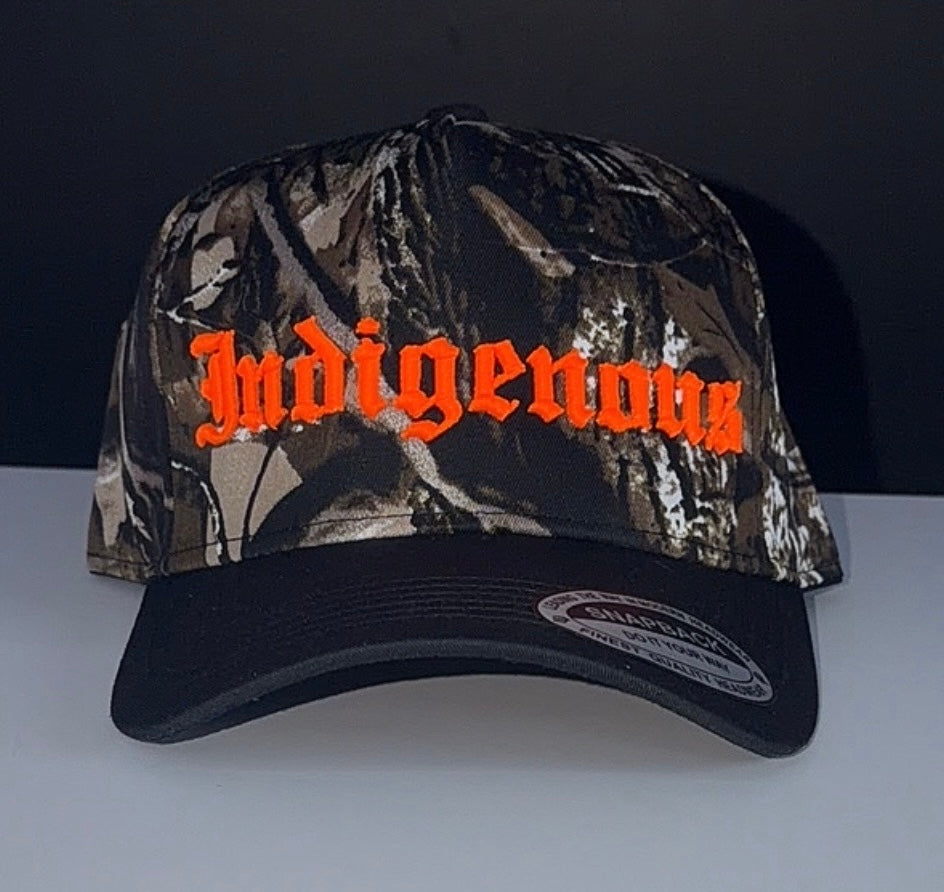 Embroidered Real Tree Indigenous Hat