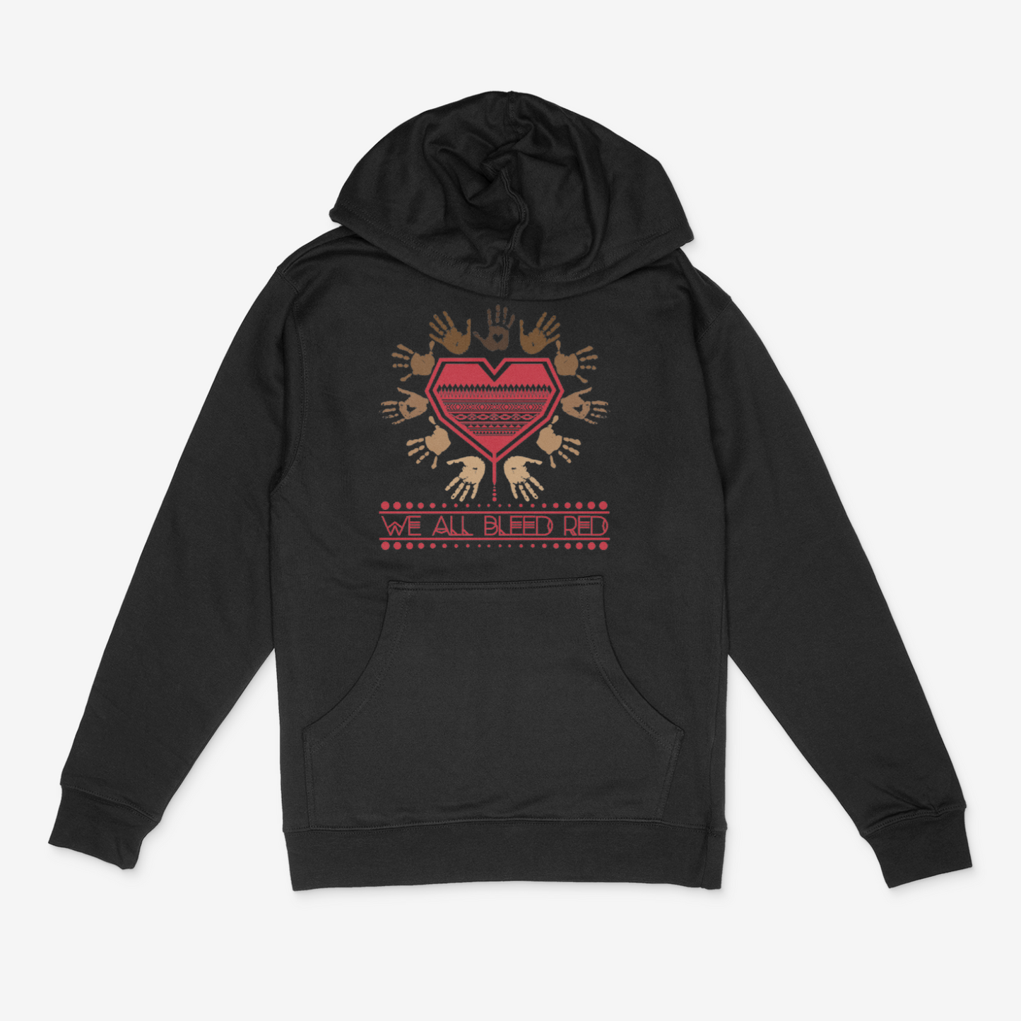 We All Bleed Red Hoodie