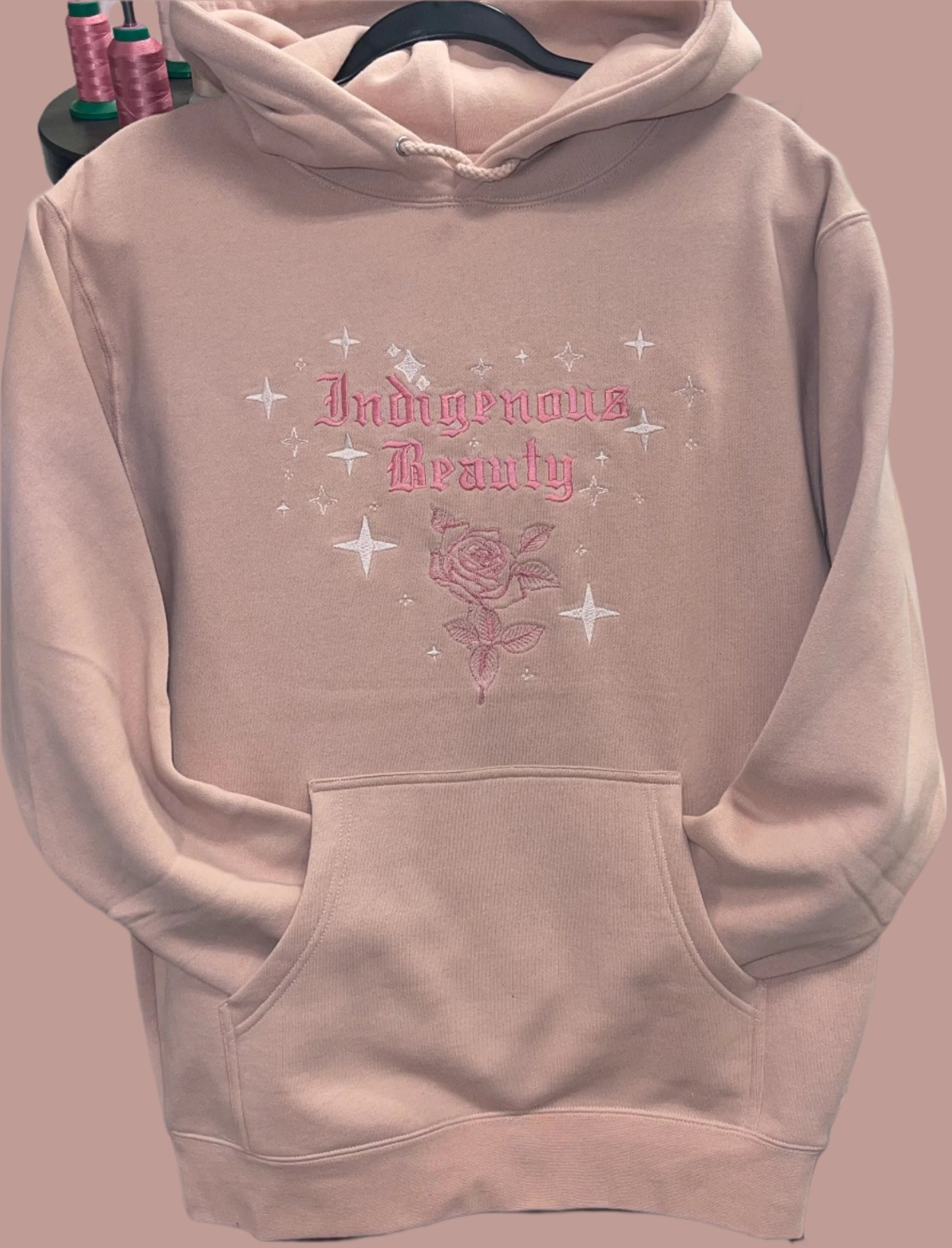 Indigenous Beauty All Embroidered Premium Heavyweight Hoodie